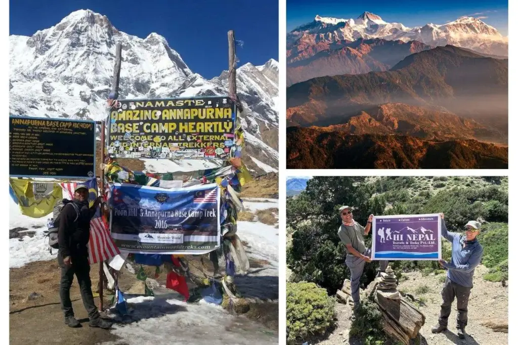 Trekkers Trekking Annapurna region with Hi Nepal Travels and Treks