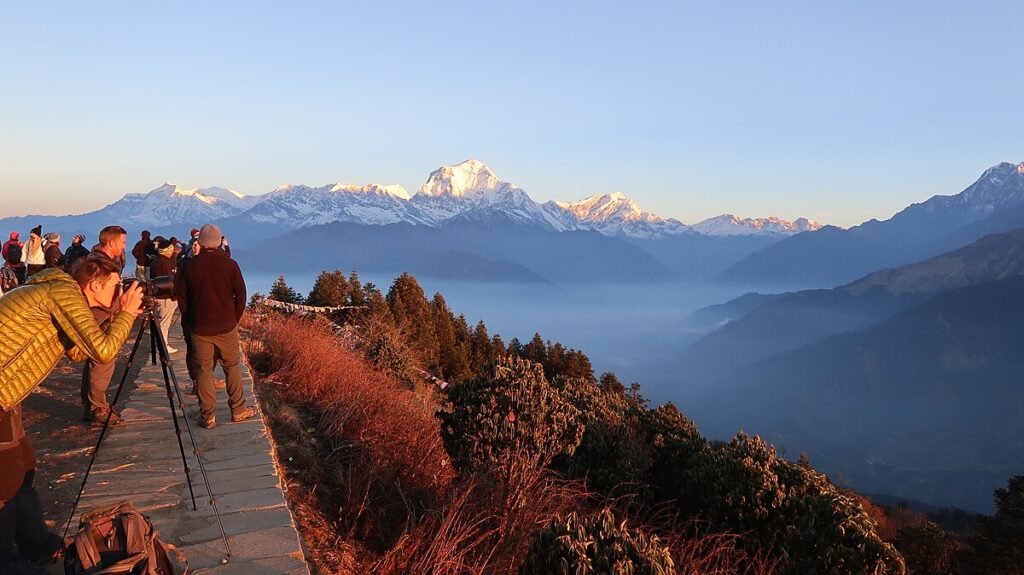 Sunrise view in poonhill