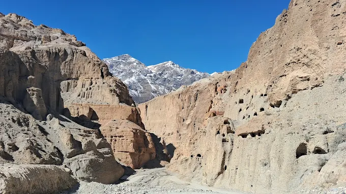 Ancient Sky Caves in Upper Mustang