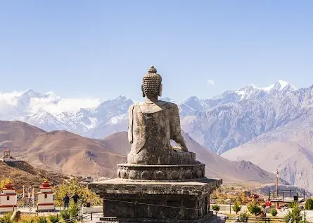 Shakyamuni Buddha statue located in Ranipauwa, Muktinath