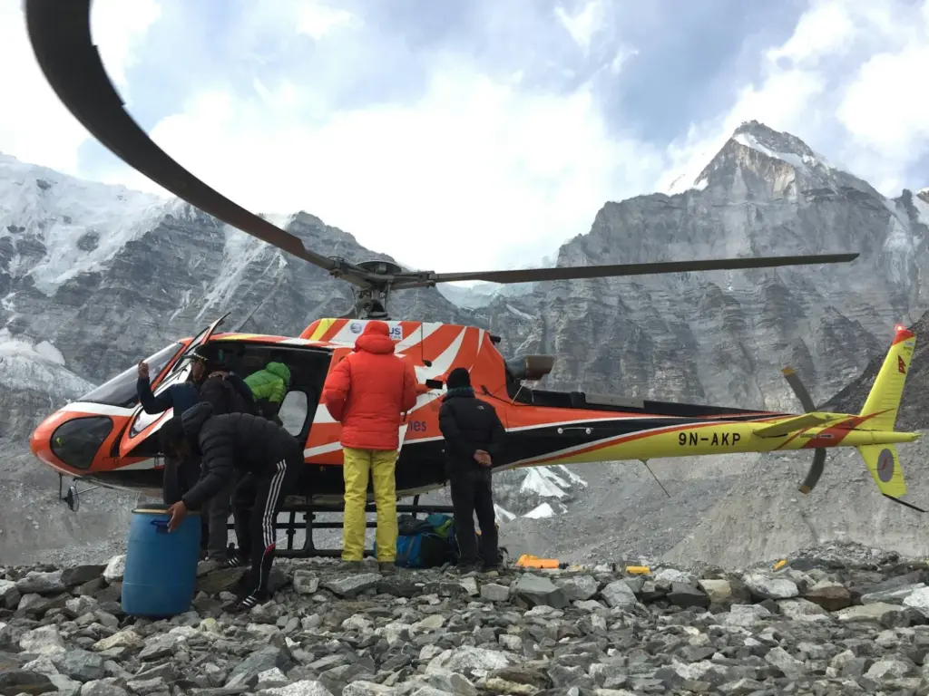Nepal base camp helicopter tour