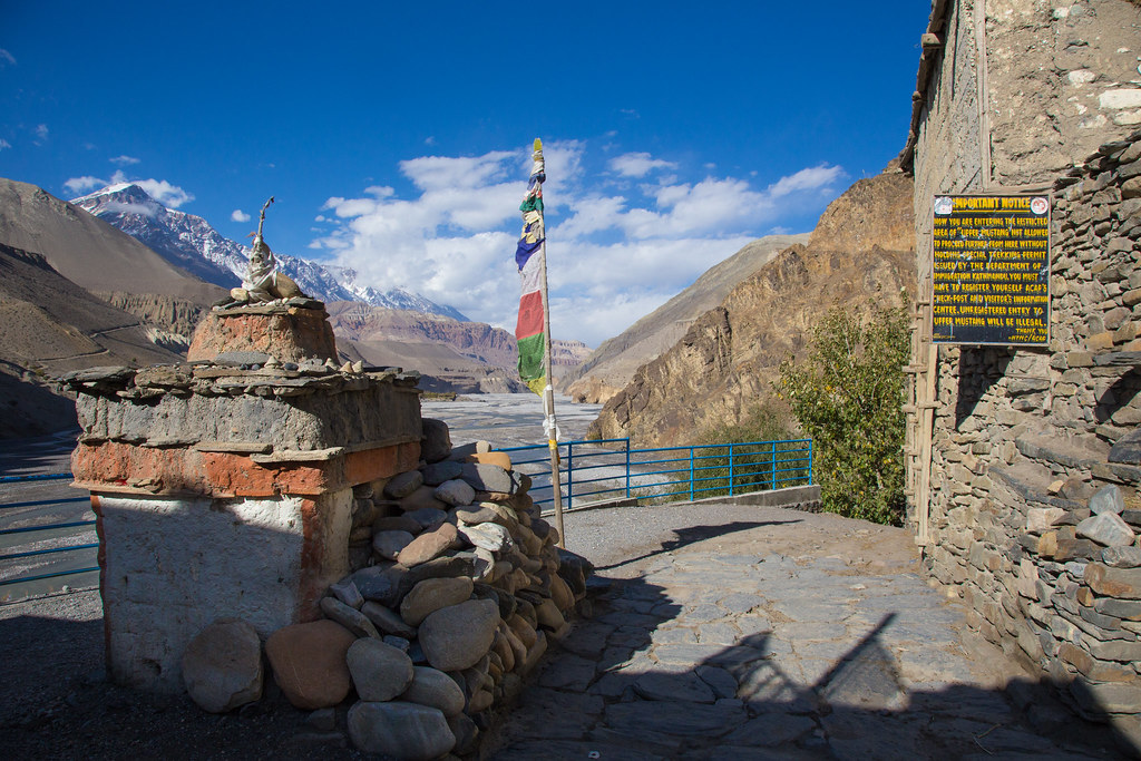 Upper Mustang restricted area entrance