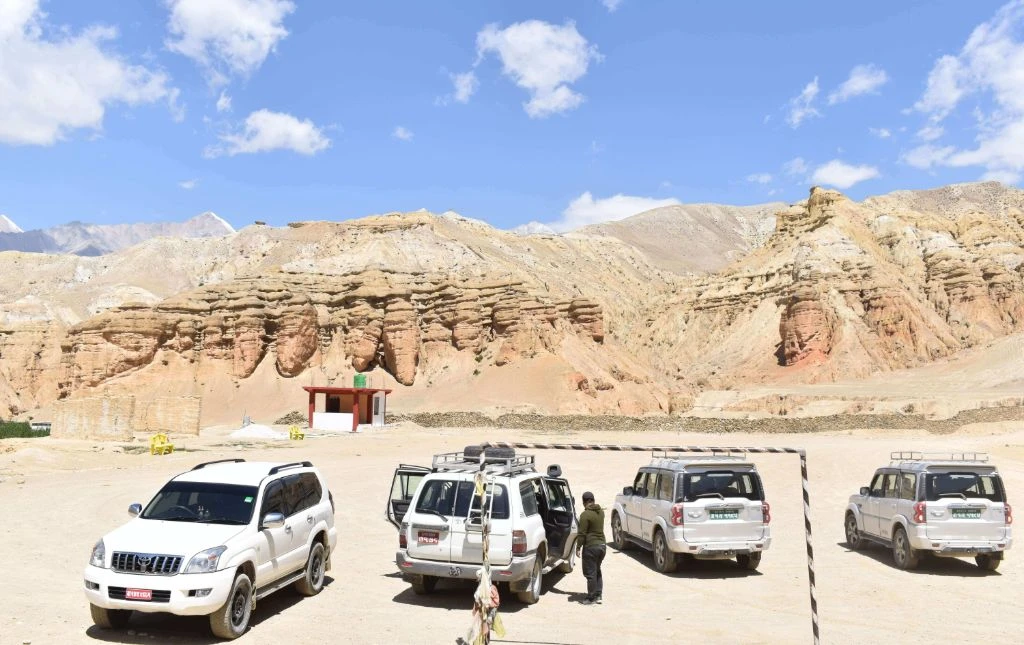 Upper Mustang Jeep Tour Route from Kathmandu