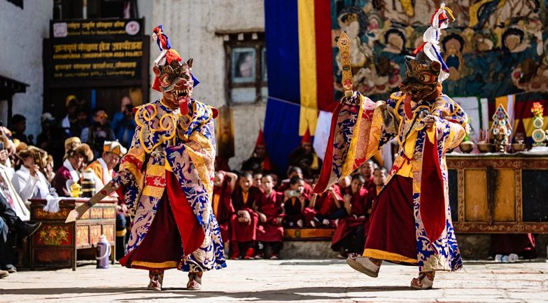 Mask dance in Tiji Festival Celebration in Lo Manthang