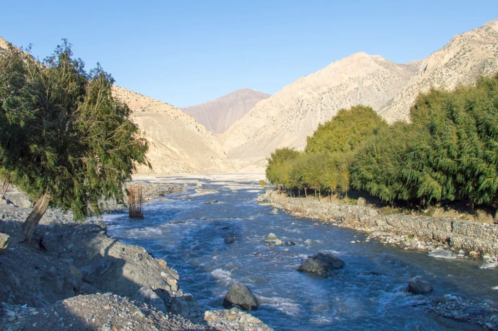 Kali Gandaki River in Jomsom