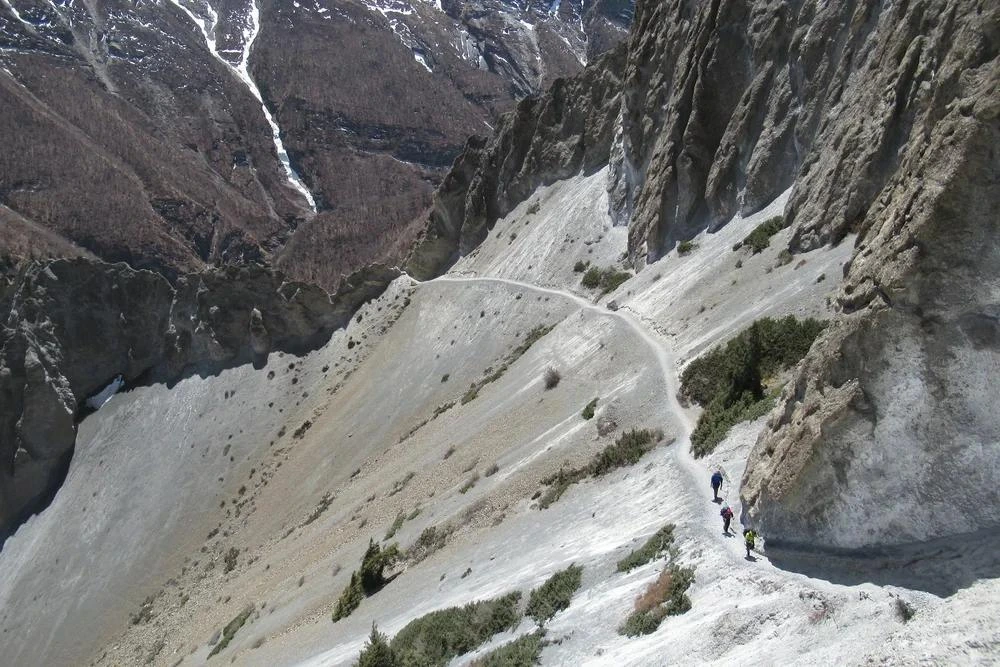 Landslide Trail to Tilicho Lake Trek