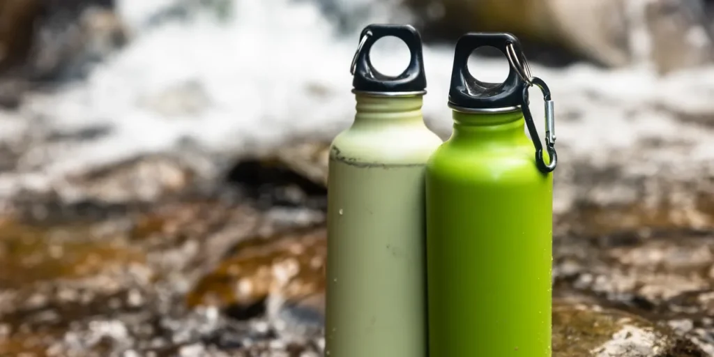 Wide mouth bottle neck for trekking